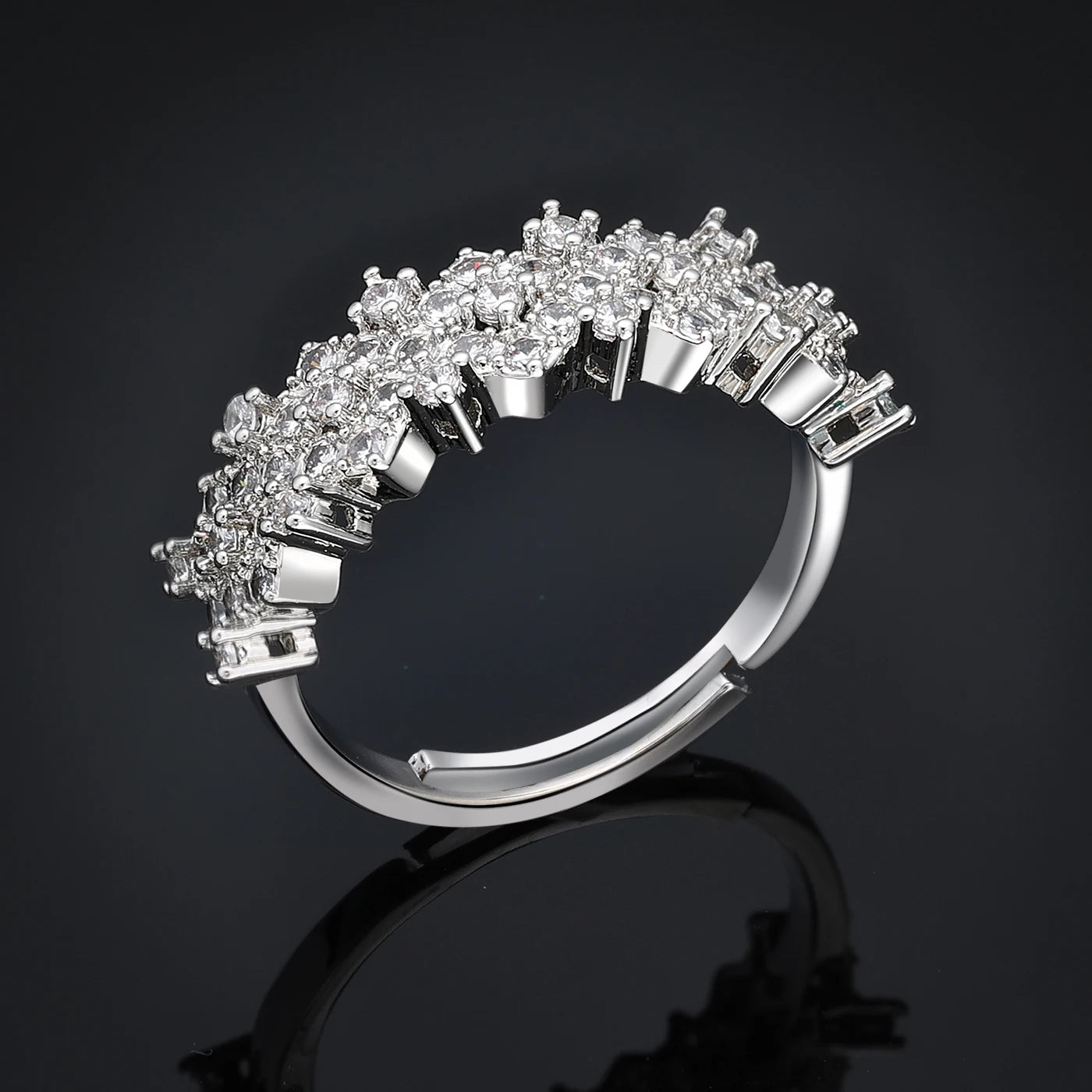 Luxury Brilliant Cubic Zircon Ear Drop Necklace Heavy Dinner Jewelry Set Wedding Bridal Dress Accessories