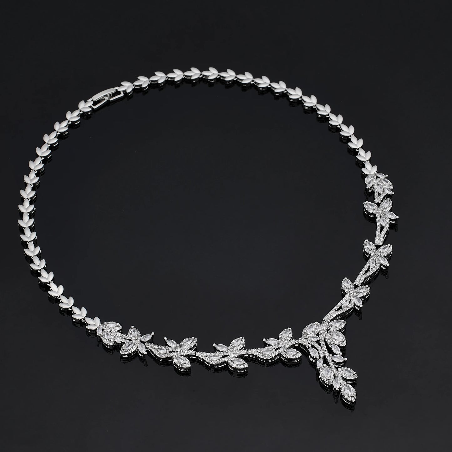 Trendy Luxury 4PCS Wedding Jewelry Set For Women Wedding Party Zirconia Dubai Bridal jewelry Set 2024