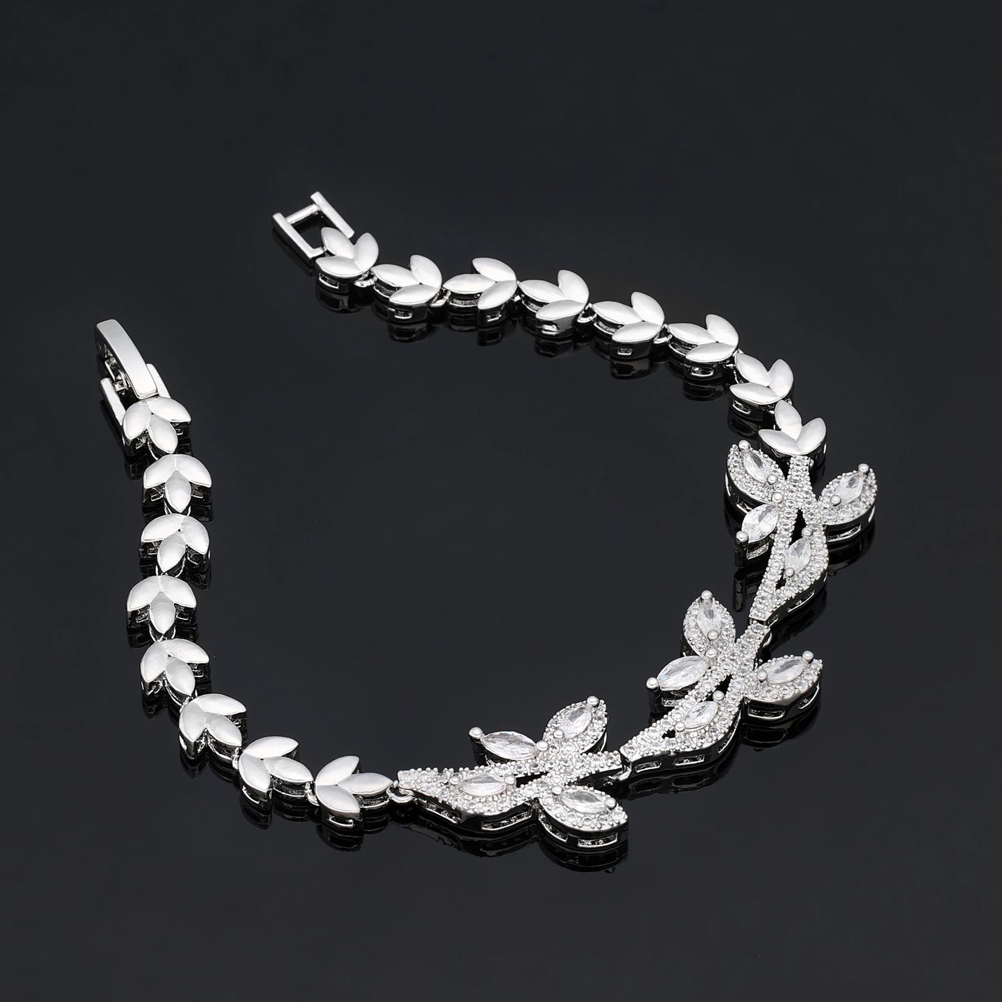 Trendy Luxury 4PCS Wedding Jewelry Set For Women Wedding Party Zirconia Dubai Bridal jewelry Set 2024
