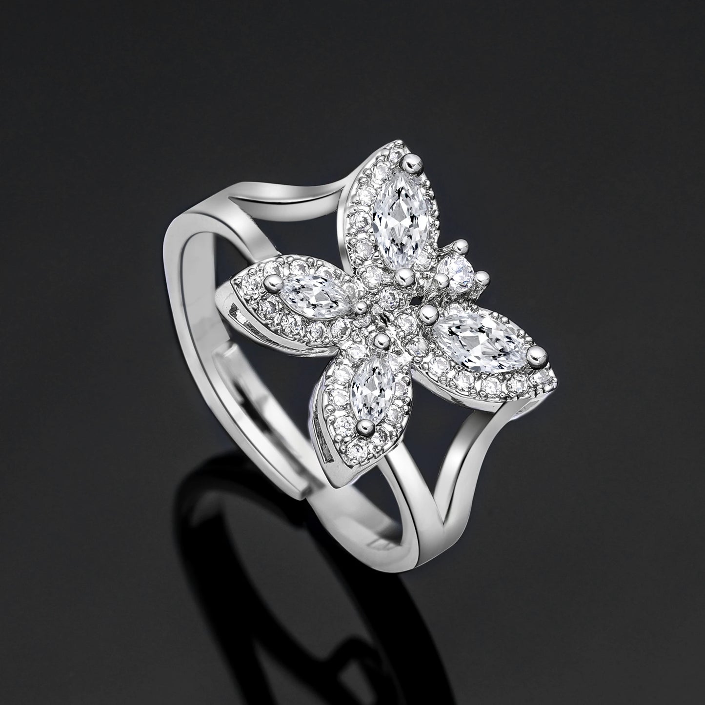 Trendy Luxury 4PCS Wedding Jewelry Set For Women Wedding Party Zirconia Dubai Bridal jewelry Set 2024
