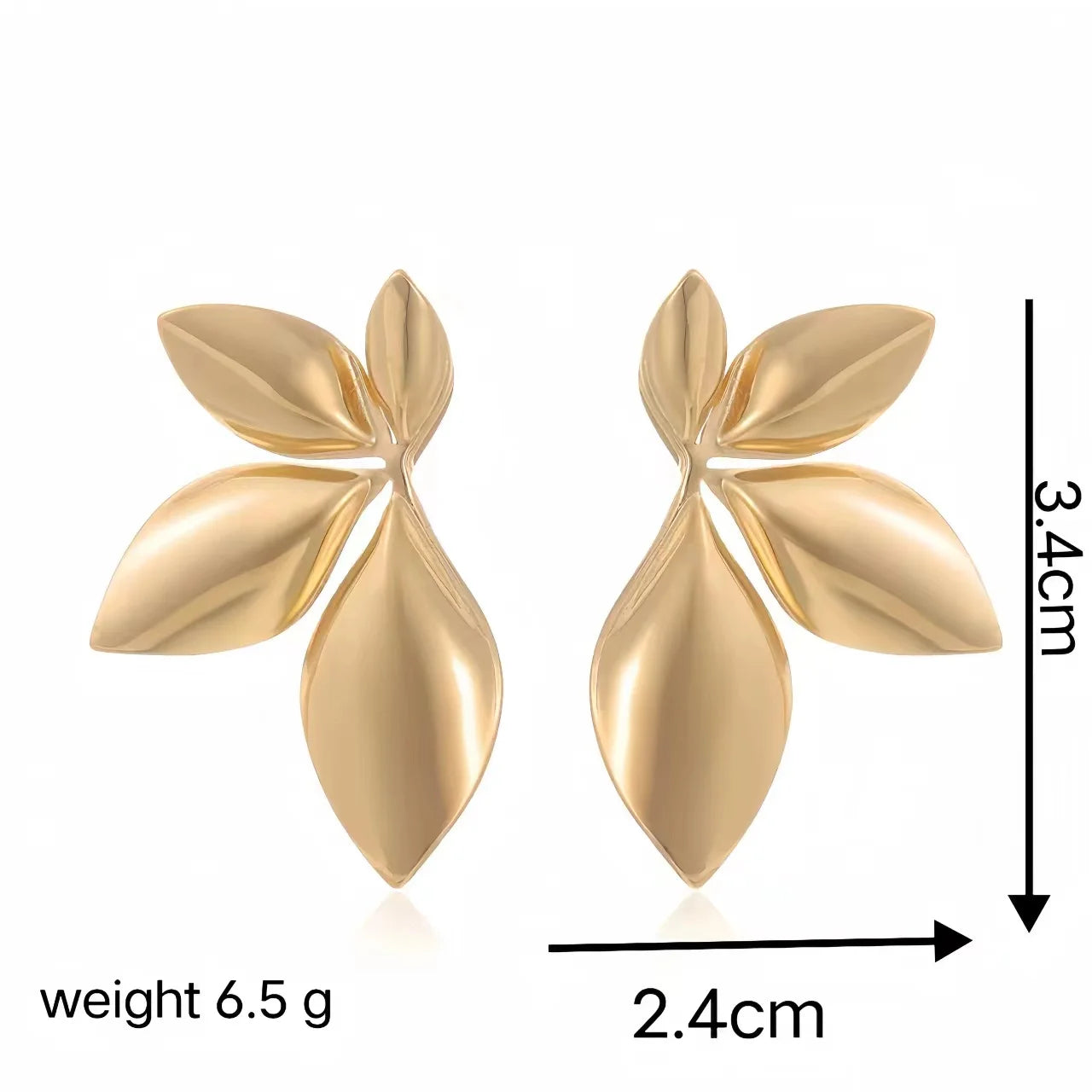 New European and American fashionable stainless steel minimalist geometric women's earrings jewelry