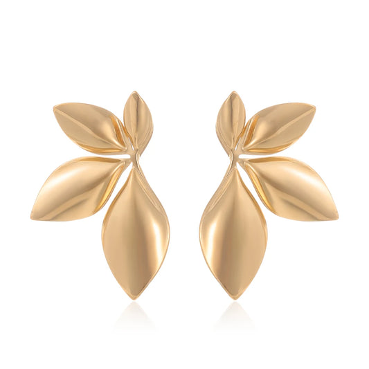 New European and American fashionable stainless steel minimalist geometric women's earrings jewelry