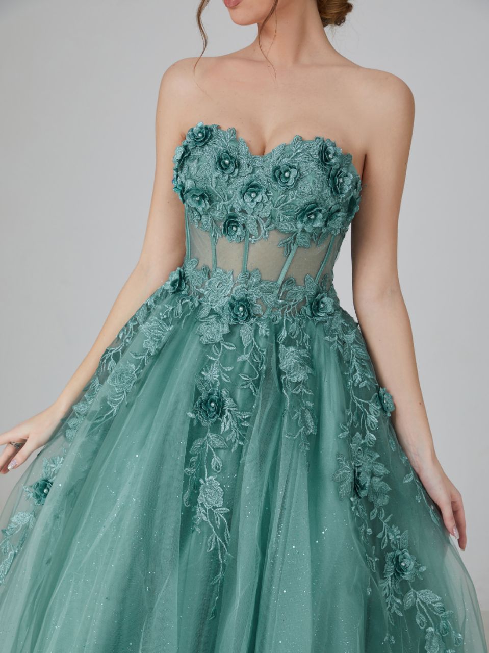Enchanted Blossom Lace & Tulle Gown