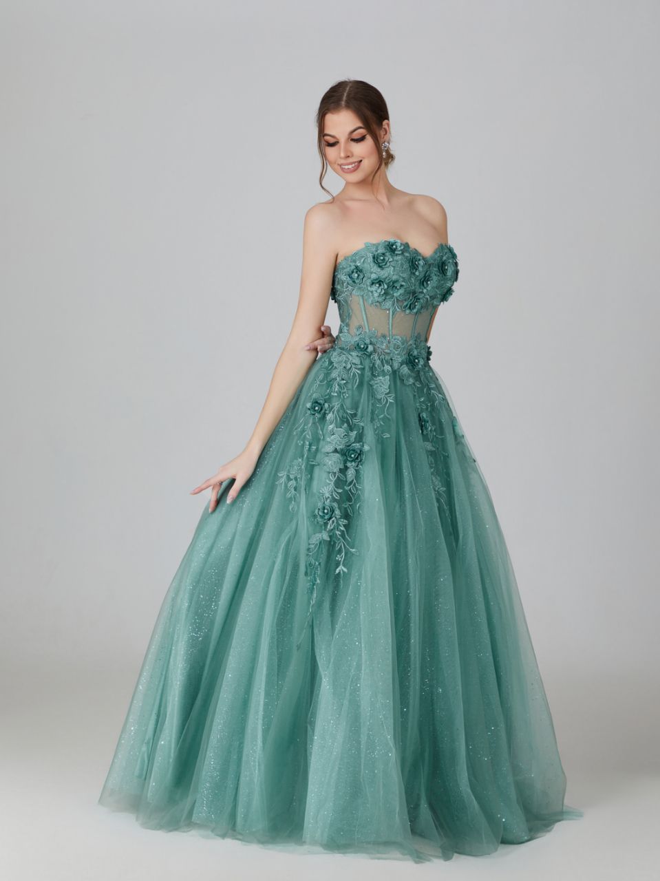 Enchanted Blossom Lace & Tulle Gown