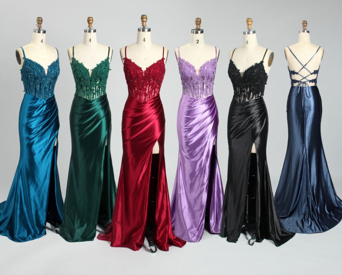 Glamour Lace Mermaid Prom Gown with High Slit - Redefine Elegance